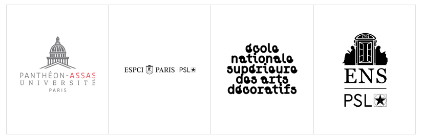 Visuel des logos des 4 établissements à l'origine du communiqué de presse