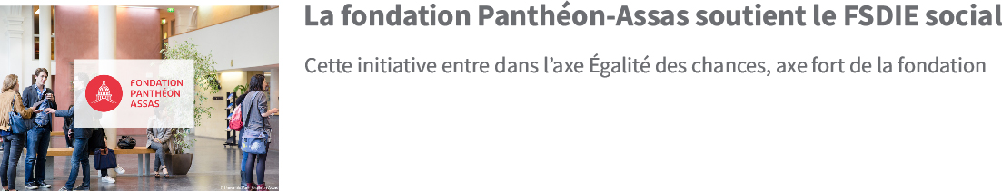 La fondation Panthéon-Assas soutient le FSDIE social