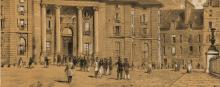  Ecole de droit, place du Panthéon en 1840