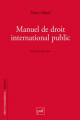 Couverture de l'ouvrage Manuel de droit international public