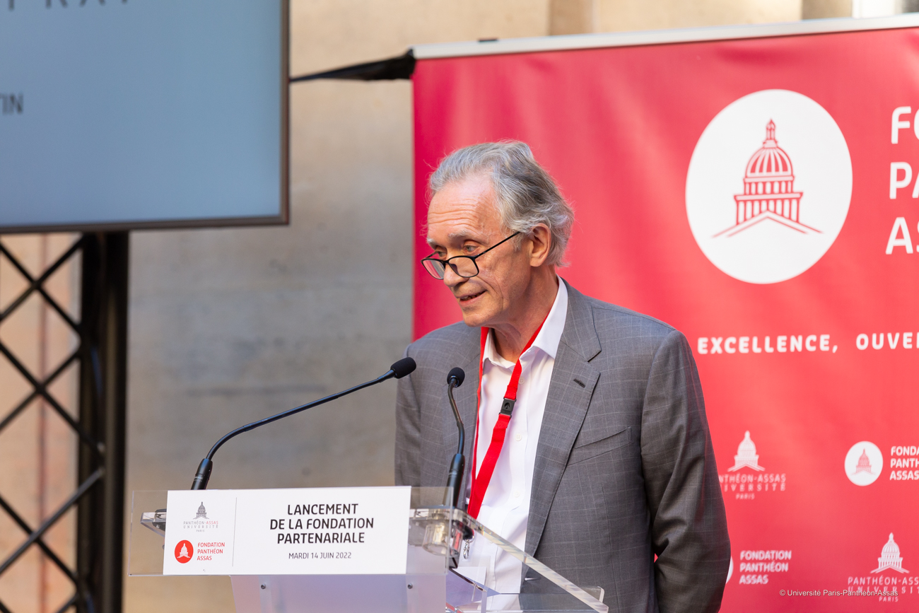 Didier Martin de Bredin-Prat au lancement de la fondation Panthéon-Assas
