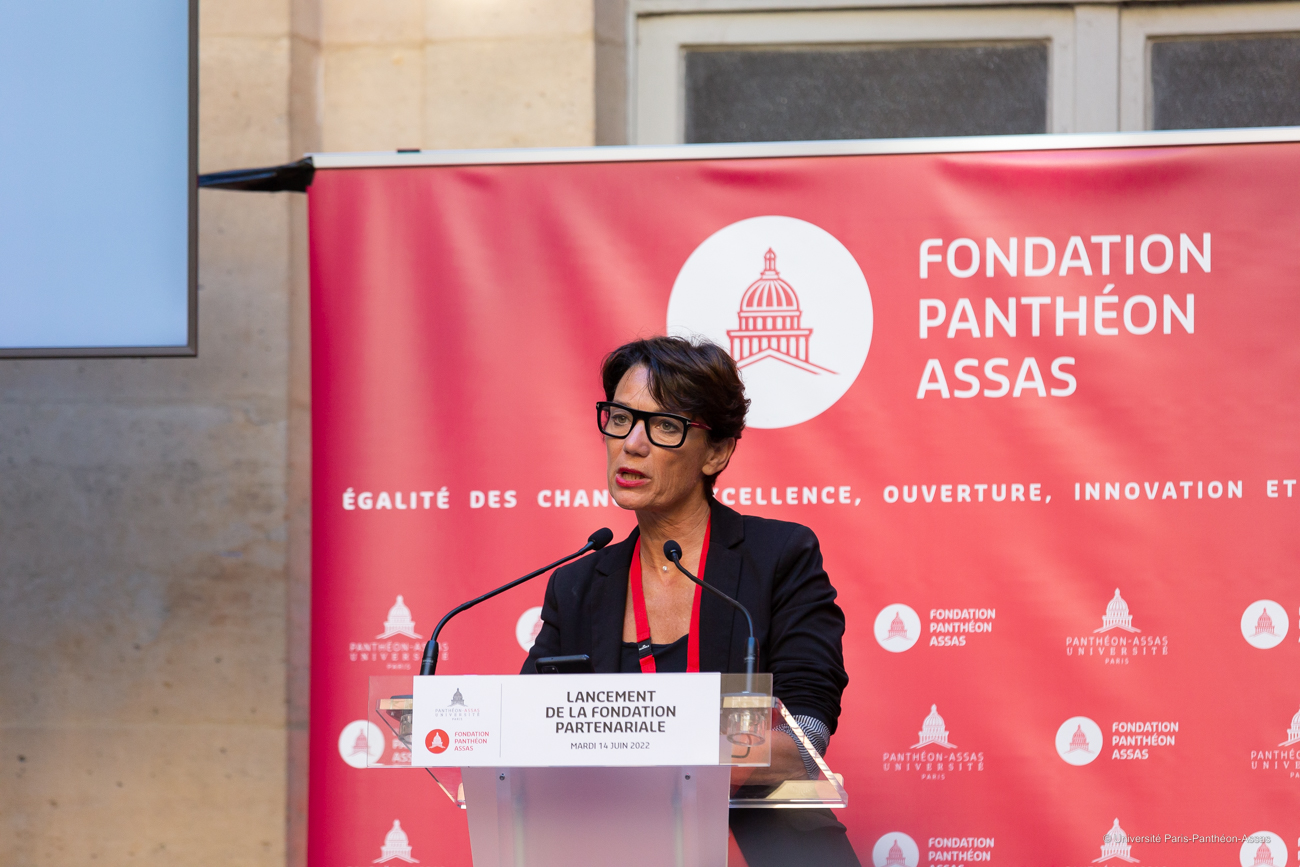 Cécile Monthiers Groupe TF1 au lancement de la fondation Panthéon-Assas